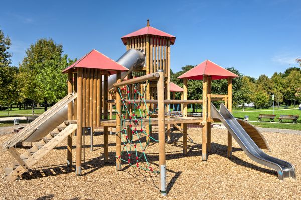 Playground Mulch Installation in San Ramon