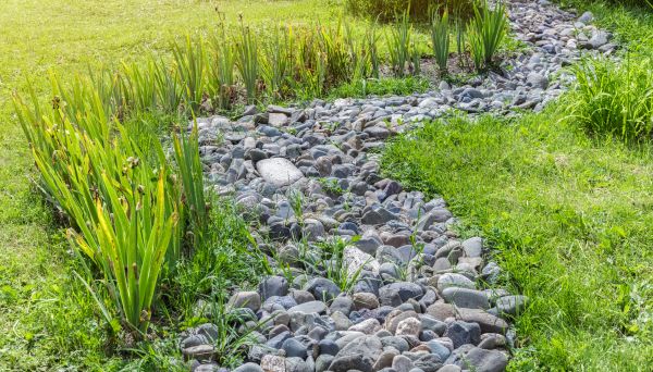 River Rock Garden Installation in San Ramon
