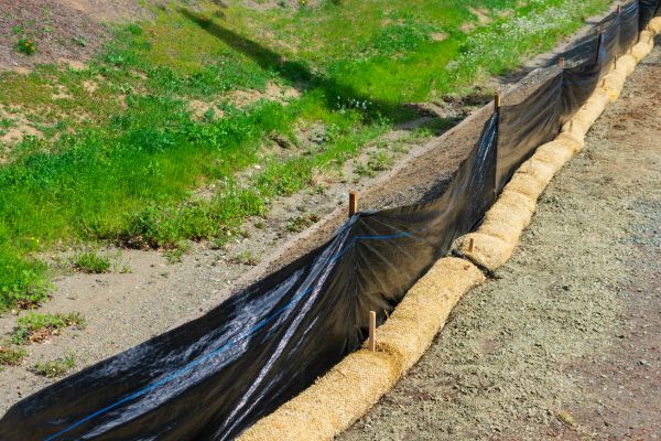 Straw Wattle Installation in San Ramon