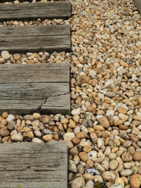 Pea Rock Installation in San Ramon