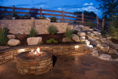 Outdoor Living Space with Firepit